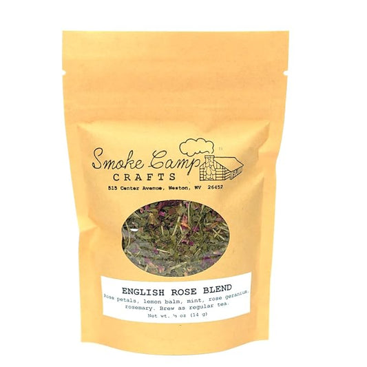 Smoke Camp Crafts Herbal Tea Blend - English Rose Blend, 1/2 oz (14 g)