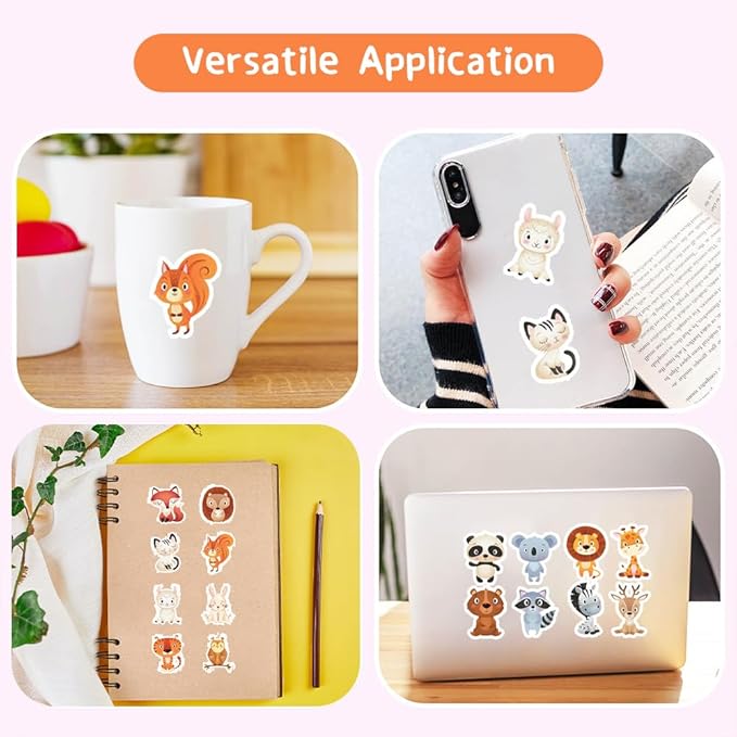 2 Roll Animal Stickers for Kids,1 Inch Cute Reward Sticker in 16 Patterns,Teacher Supplies for Classroom,Incentives Sticker Bulk for Kids,1000 Pcs Motivational Stickers for Party Favors