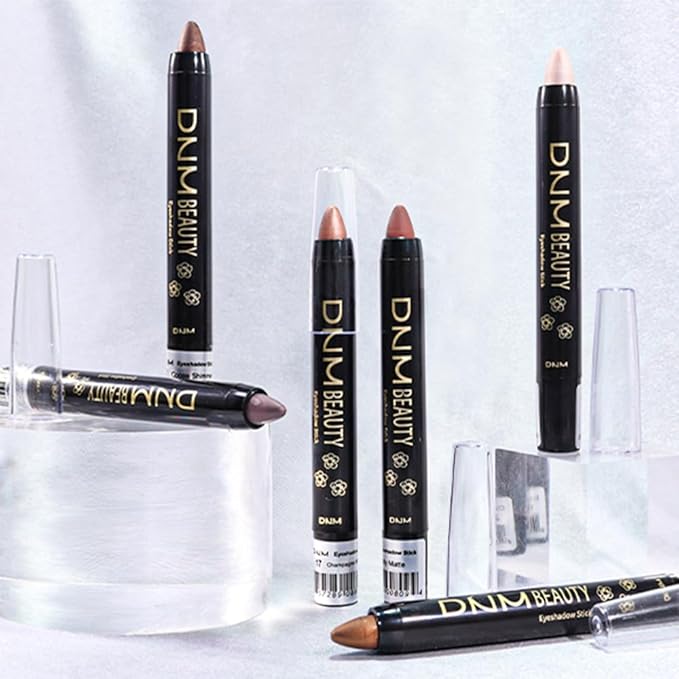 evpct Stone Matte Cream Eye Shadow Brightener Sticks Set for Eyes, Stone Matte Pencil Eye shadow Applicator Stick Pen Palette Makeup Waterproof 22#