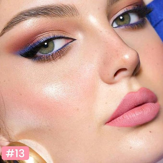 Kaely Warm Pink Longwear Liquid Lip Liner Waterproof, 24 Hour Long Lasting Lip Liner Stain Marker Pen, 2-in-1 Matte Semi Permanent Lipliner & Lipstick, Vegan & Cruelty-Free, 13