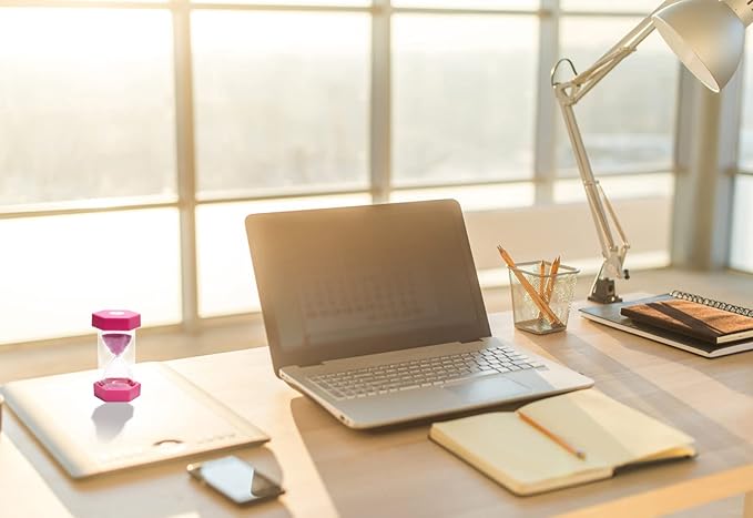 5 Minutes, Sand Timer, Hourglass Sandtimer, Kitchen Timer Digital for Cooking, Sandclock for Games, Classroom, Kitchen, Toothbrush Timer, Decoration, Pink