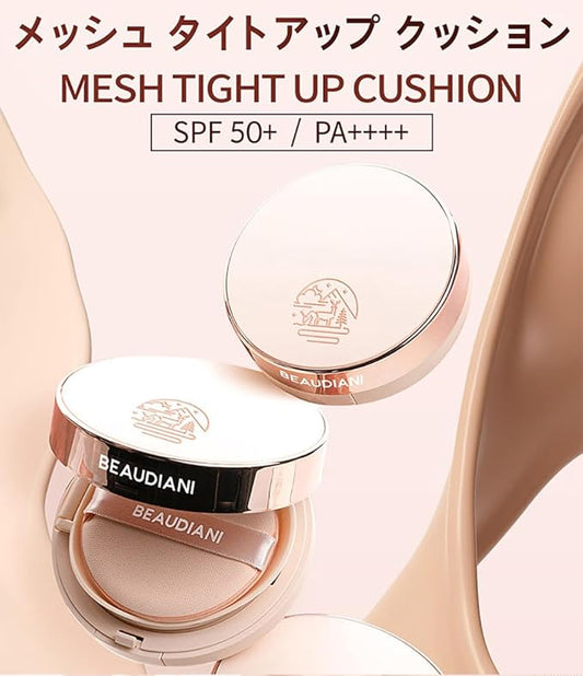 Mesh tight up cushion foundation 03, medium beige, Korean compact foundation, natural coverage, glow, sweat proof makeup, long lasting, all skin type