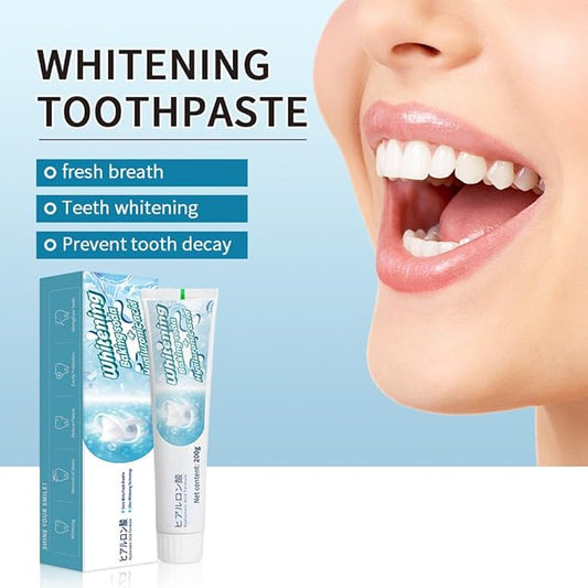 Baking Soda Whitening Toothpaste, Organic Baking Soda - Fresh Mint Flavor - Removes Yellowing & Stains, Freshens Breath, Promote Gum Health, Whitening Toothpaste for Adults