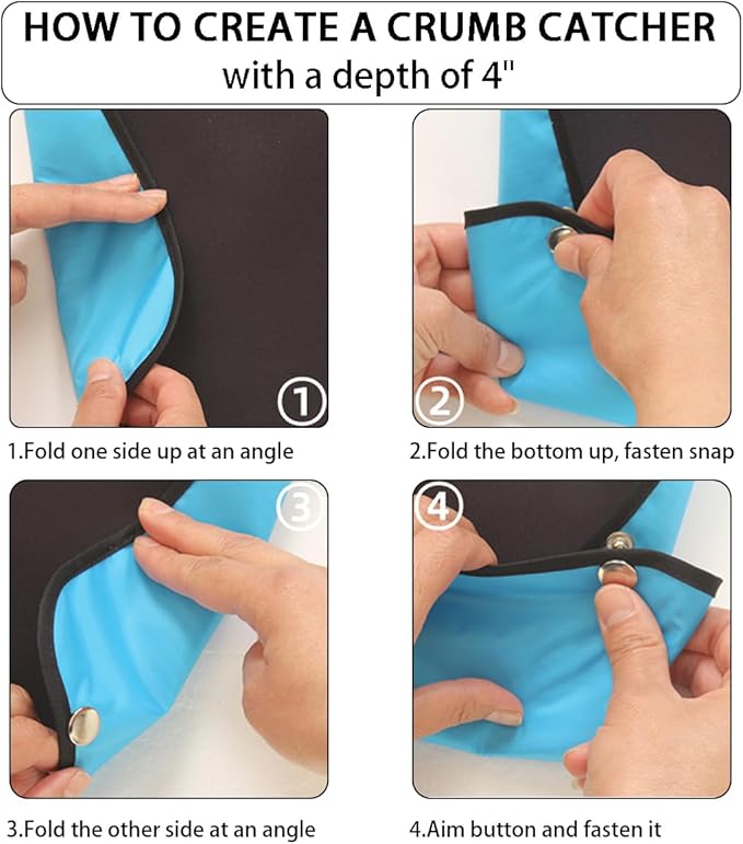 2 Pcs Adult Bibs for Women, Adult Bibs for Special Needs Adults for Eating, Waterproof Leakproof Clothing Protector with Crumb Catcher, Washable & Dryable Large Bib