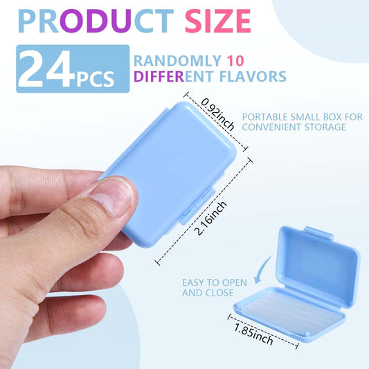 24 Pack Colorful Orthodontic Wax Dental Wax for Braces Wearer