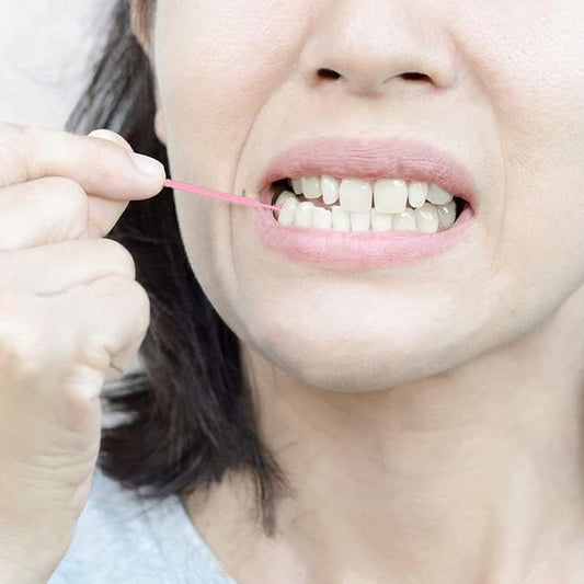 Coobbar 200pcs Double Head 50pcs/Box Dental Floss Interdental Toothpick Brush Teeth Stick Dental Oral Care Toothpicks