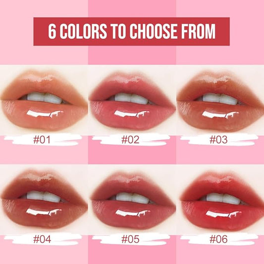 2-in-1 Dual Ended Lip Stain & Lip Oil – Long Lasting Waterproof Matte Lip Gloss with High Pigment, Non-Sticky Lip Tint, Hydrating Lip Oil for Moisturizing & Glossy Finish (05#, 1PCS)