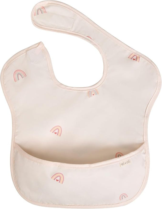 Ali+Oli Smock Bibs for Babies, BPA-Free Oeko-Tex Certified, Waterproof Baby Smock, Machine Washable, Toddlers Ages 6m+
