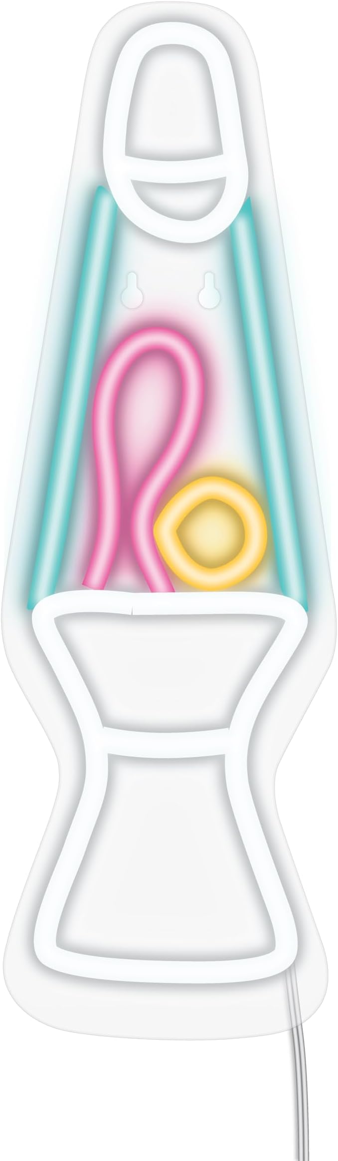 Lava LAMP Neon Wall Sign, 14" Pink Yellow LED Light, Perfect for Holiday & Birthday Gift, Party Decor, Kids Room, Bar, Restaurant