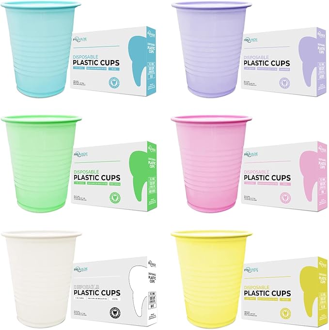 Disposable Cups | 500 Pack | 5 oz Yellow Plastic Cups, Small Bathroom Cups, Disposable Cups Small, Perfect as Medicine, Water, Rinsing, Mouthwash Cups, Party Cups, Party Tumblers | Yellow