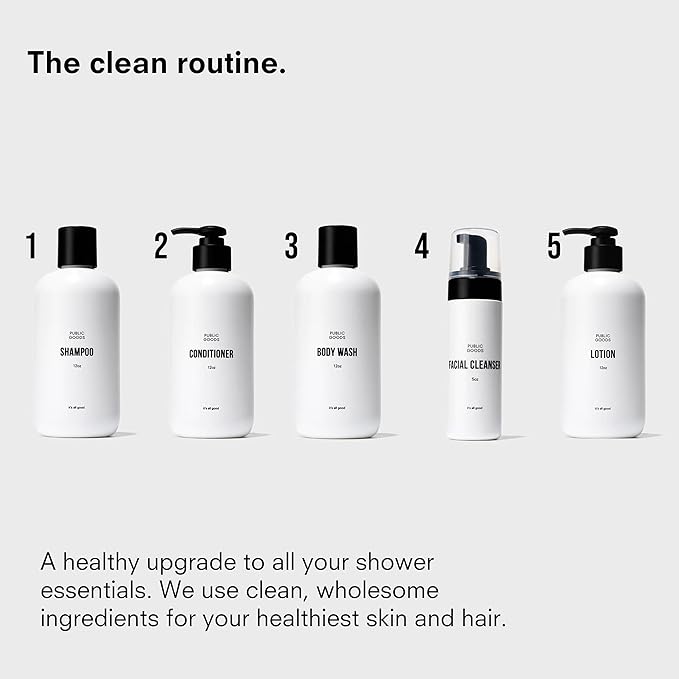 Public Goods Hand Soap | Cleansing Soap for Kitchen & Bathroom | Made with Natural Essential Oils | Paraben & Sulfate Free | Vegan Friendly | 34 Fl Oz Refill (Pack of 2)