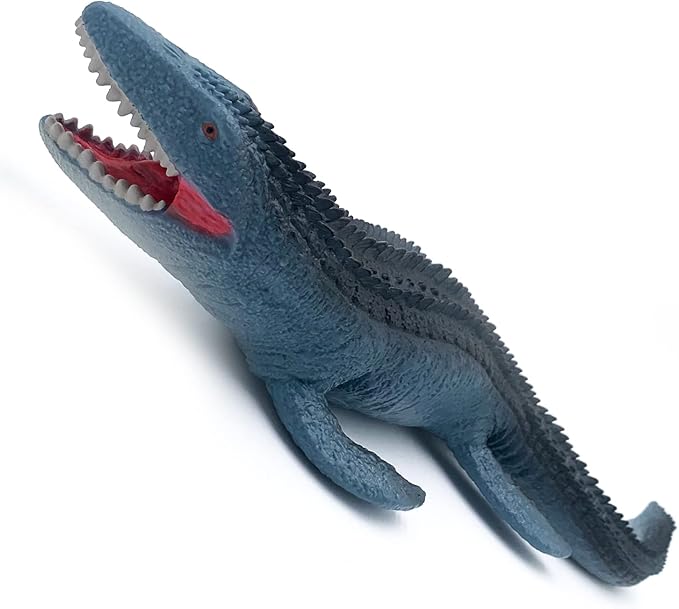 Gemini&Genius Mosasaurus Toy for Kids, Marine Reptile Animal Soft Plastic Sea Shark Toy Action Figure, Gift Great for Educational, Cake Topper, Swim, Bath Toys, Stocking Stuffers for Kids
