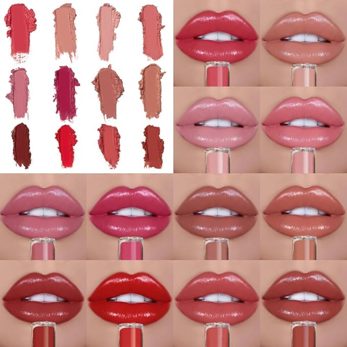 2026 New 12 Colors Lips Staining Lip Oil, Cream Texture Lipstick Long-Lasting Moisturizing Lip Oil, Upgrade Waterproof Lipstick Creamy Lip Gloss Non-stick to Cup (#3)