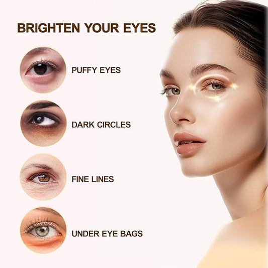 Caffeine Eye Cream for Dark Circles,Under Eye Cream for Puffiness and Bags,Eye Cream Anti Aging for Men Women Reduce Wrinkles Fine Lines, Suitable for All Skin Types 0.5 fl.oz