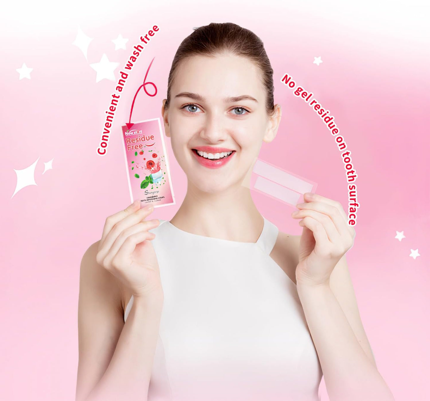 Teeth Whitening Strips for Sensitive Teeth - Results in 7 Days, Rave Reviews, Professional, 7 Non-Slip Strips Whitestrip Stains Remover for Coffee, Wine, Tobacco, Smoking