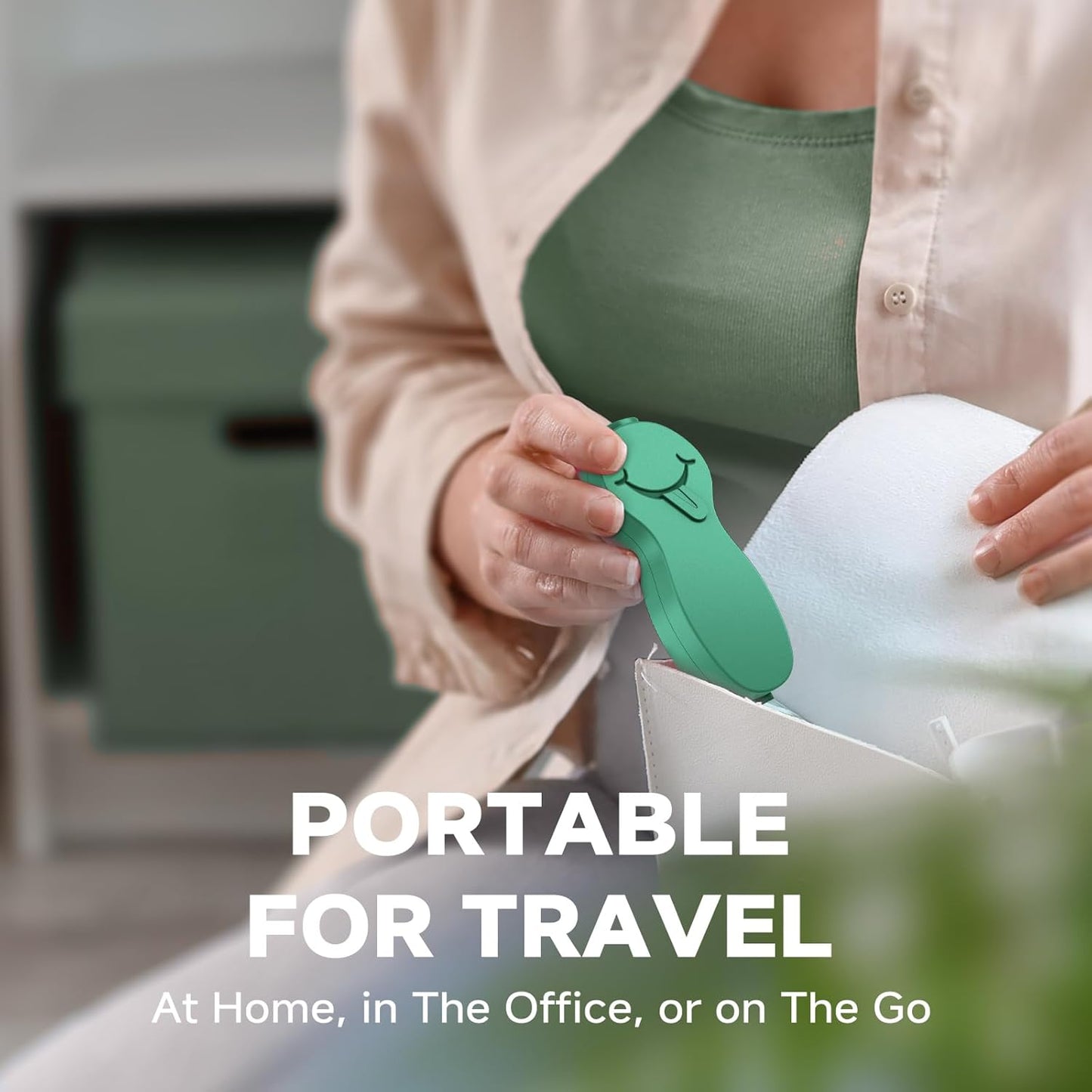 RONAVO Tongue Scraper Tongue Cleaner (New Series) Tongue Scraper for Adults Portable Storage Tongue Coating Removal Bad Breath Care Metal Tongue Scraper with Green Carrying Case