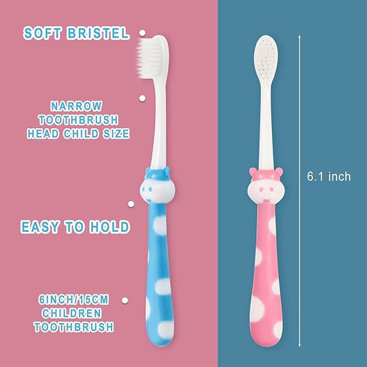 200 pcs Disposable Kids Toothbrush Bulk Individually Wrapped, Toddler Toothbrushes for Kid Age 2+ Children Toothbrush Set Soft Bristles Boys Girls Toothbrush