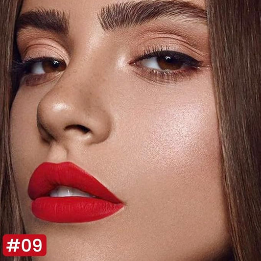 Kaely Ruby Red Longwear Liquid Lip Liner Waterproof, 24 Hour Long Lasting Lip Liner Stain Marker Pen, 2-in-1 Matte Semi Permanent Lipliner & Lipstick, Vegan & Cruelty-Free, 09