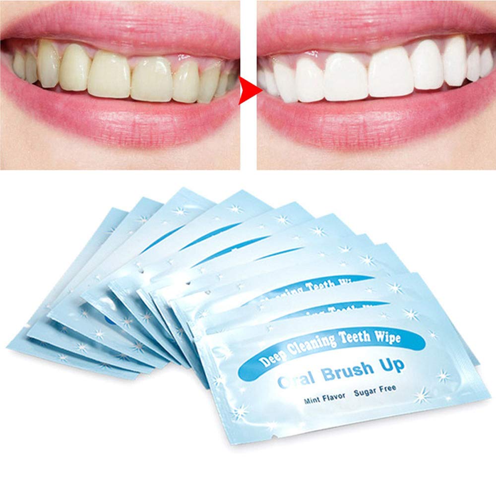 Mint-Flavored Oral Finger Wipes Teeth whitening Wipes Oral Cleaning Wipe (50 Pcs)