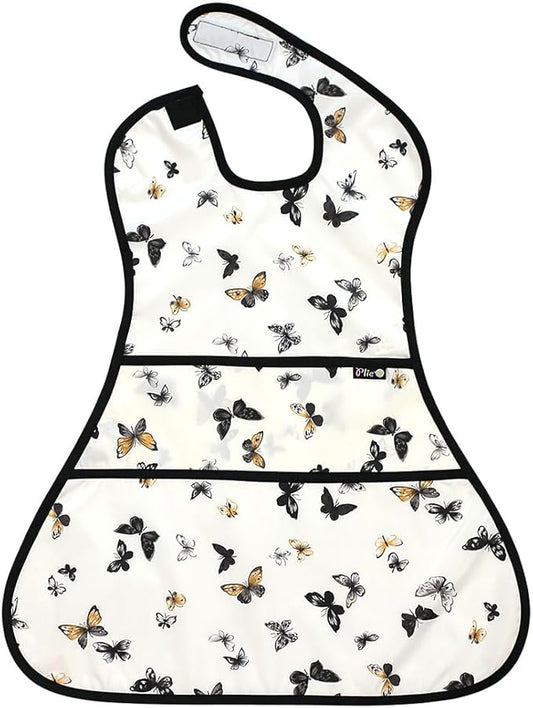 Full Coverage Waterproof Feeding Bib for Toddlers – Extra Long Apron Bib for Mealtime, Self-Feeding, High Chairn