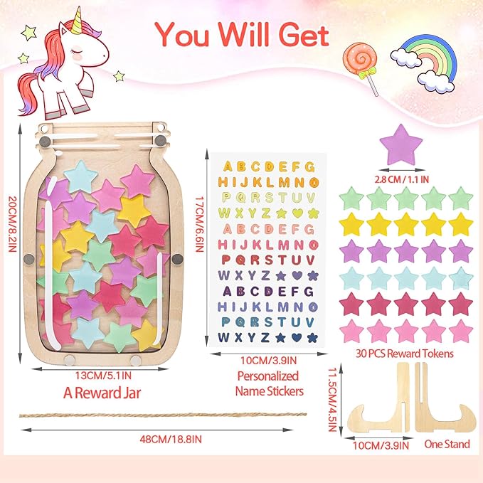 Magnetic Reward Jar,Personalized Reward Jar,Classroom Reward Jar,Kids Reward Jar