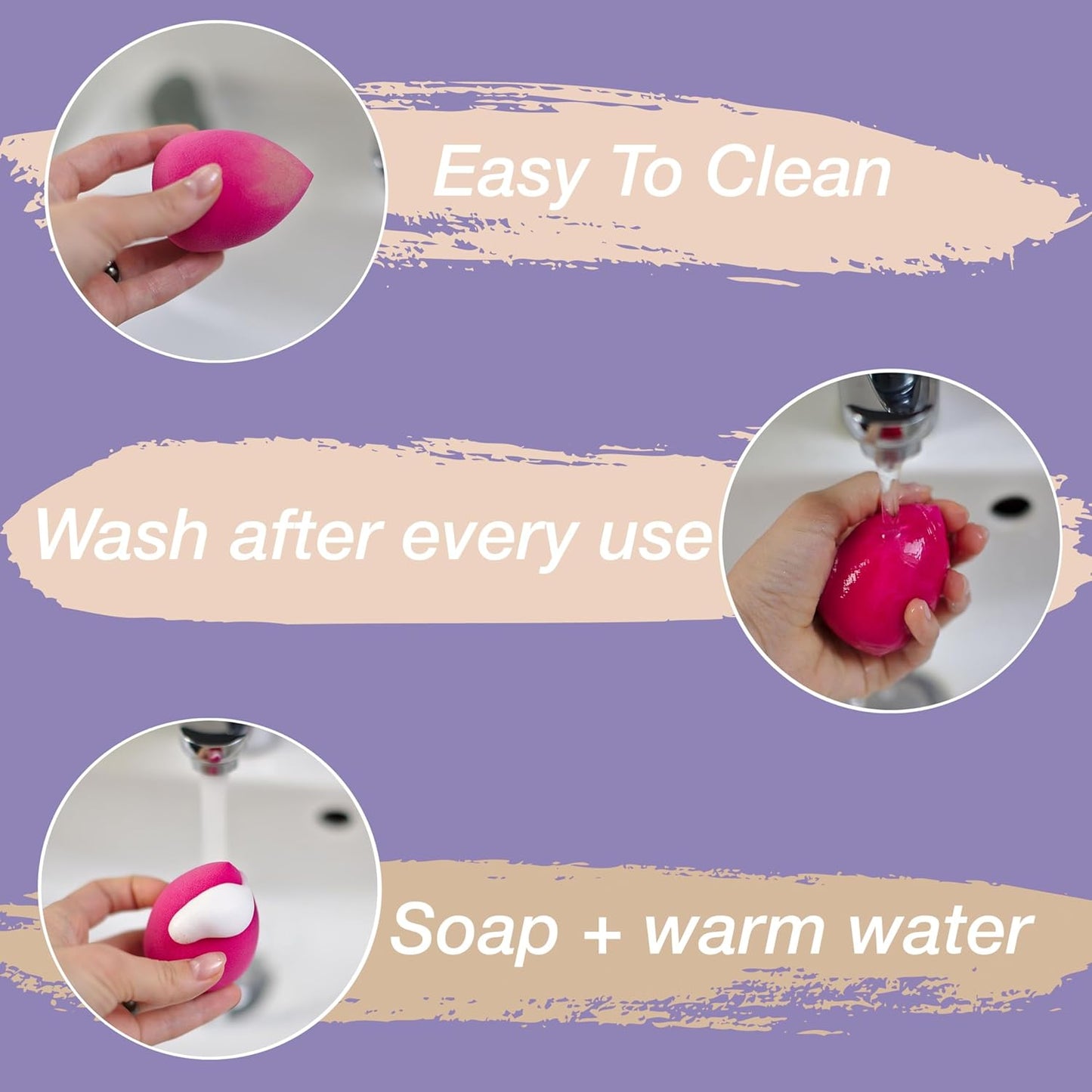 12pc Beauty Blenders Value Pack - Assorted Cosmetic Makeup Sponge Beauty Blender Set For Foundation, Blush, Concealer, Eyeshadow, Contour & Highlighter Bright