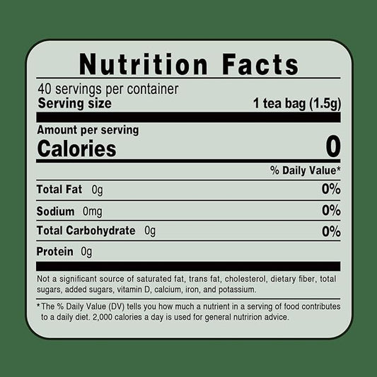 TEARELAE - Gotu Kola Tea Bags - 40 Count - 100% Pure Cut & Sifted Centella Asiatica - Natural Premium Herbal Tea For Health - Non-GMO - Caffeine-Free