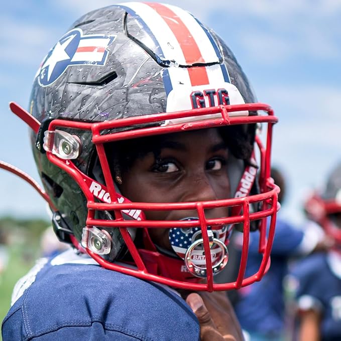 Battle Sports Binky Oxygen Football Mouthguard - Detachable Strap, Maximum Breathability, Works with Braces & No Boiling Required