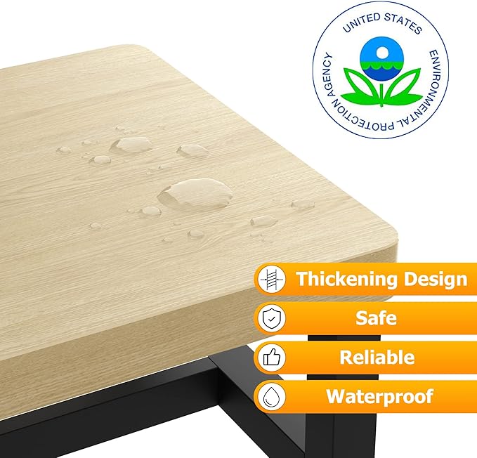 Step Stools for Adults Kids with Non-Slip Rubber Feet, Heavy Duty Wooden Stepping Stools with 500-LBS Capacity for Bedroom Kitchen Bathroom, Sturdy Bed Steps for High Beds, Easy to Assemble, Maple