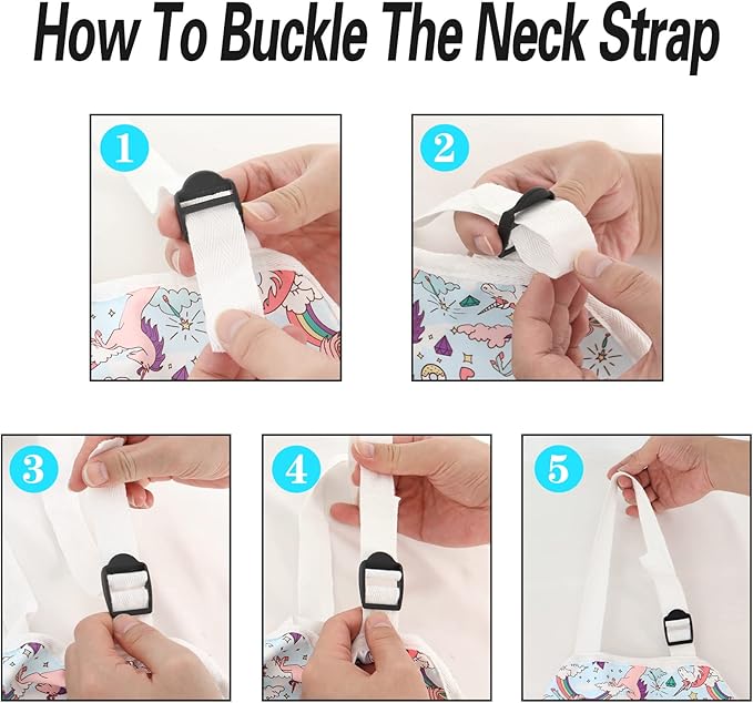 FreeNFond Kids Apron Adjustable Child Apron with 4 Pockets for Baking Painting