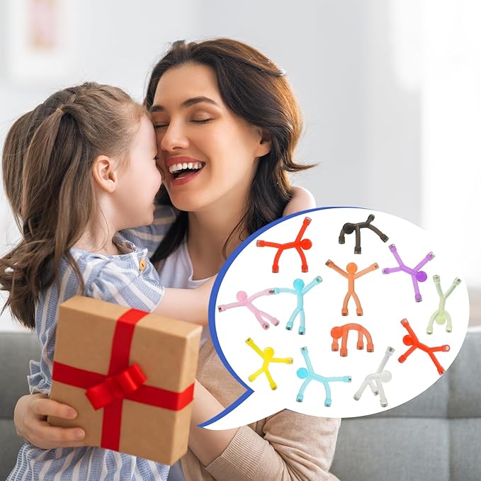 24Pcs Magnetic-People-Magnet-Men, Magnetic Travel Toys for Kids, Creative, Portable and Educational, Funny Magnets for Kids, Small Toys for Classroom Prizes, Easter Egg Stuffers, Office