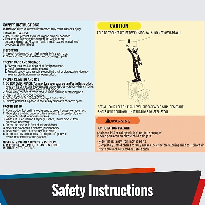 11" Folding Step Stool, Non-Slip 16x12 Large Platform, Portable Compact Sturdy 1-Step Stools for Kids Adults Seniors at Indoor Outdoor - Durable & Safe (11 inch, Black)