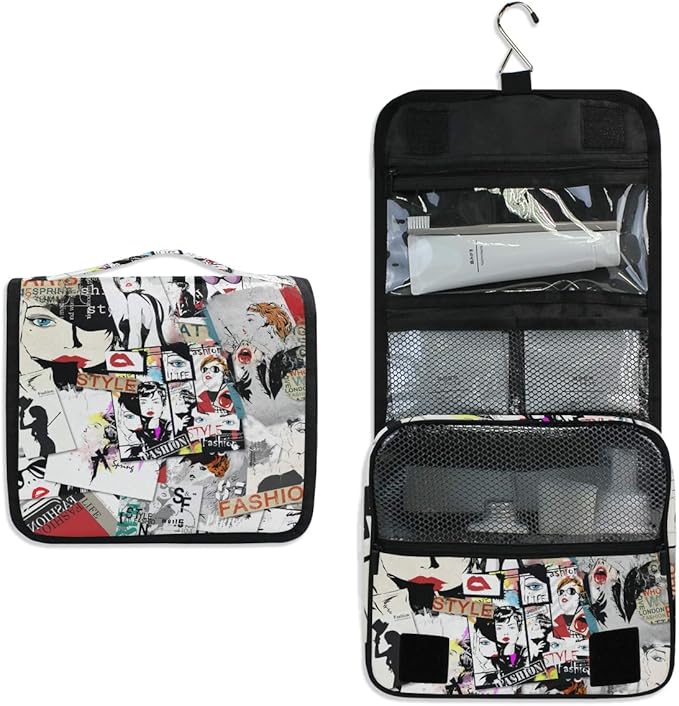 senya Hanging Travel Toiletry Bag Kit Makeup Case Cosmetics Organizer for Men Women