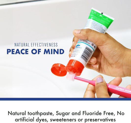 Brilliant Toothpaste Gel by Spry, with Xylitol, Fluoride Free, Mint Free, Safe If Swallowed, Natural, Original, 3 oz, 2pk