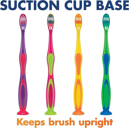 Practicon Child Deluxe Dental Care Kit, Travel Size Bundle w/Toothbrush, Crest Toothpaste, Floss, Lip Balm and Sand Timer, TSA Friendly Kids Oral Care Kit