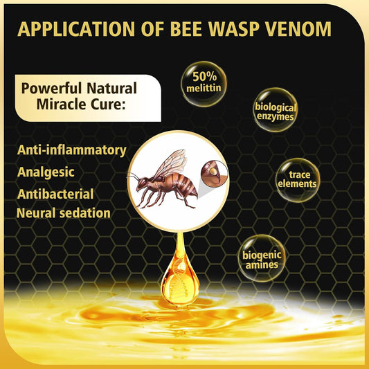 3PCS Bee Wasp Venom Toothpaste for Bleeding Gums,Gingivitis Treatment Repair,Sensitive Teeth,Mouth Sores,Plaque -150 MIN Breath Fresheners - 3.7 OZ(3 Pack)