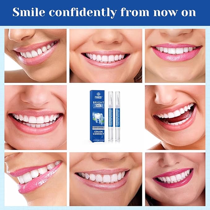 2 Count Teeth Whitening Pen, Teeth whitening Stick,Teeth White Gel, Great for Tooth Whitening, User-Friendly, Beautiful White Smile, Mint Flavor