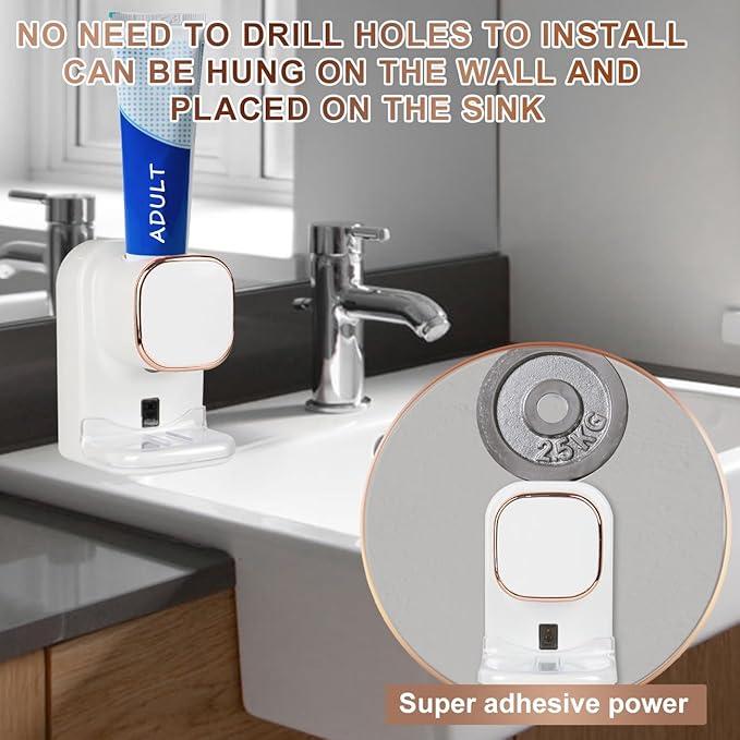 Automatic Toothpaste Dispenser Kids - Electric Toothpaste Dispenser -Tooth pastetooth Paste Dispenser Sensor Wall Mounted for Bathroom Accessories