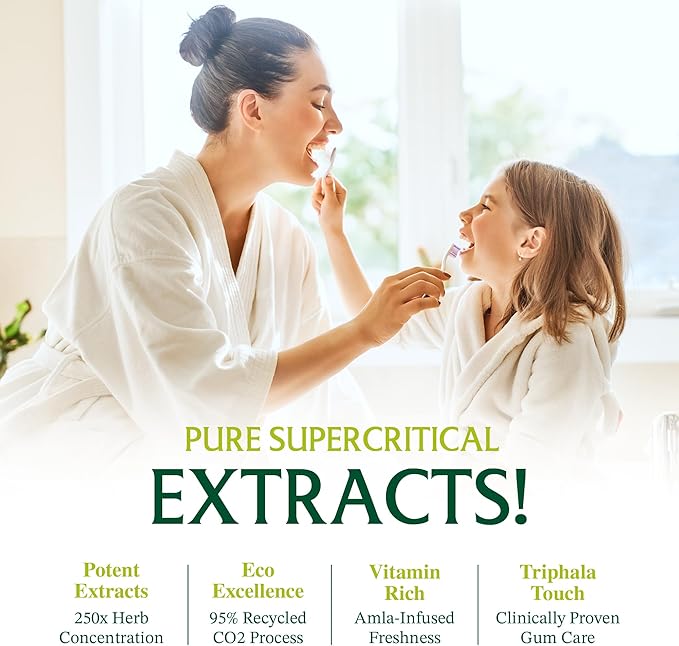 Neem Fluoride Free Toothpaste - Adult and Children Friendly - 100% Vegan Natural Toothpaste, Gluten Free, No Artificial Ingredients - Supports Daily Gum Care - with Clove & Stevia (2 Pack)