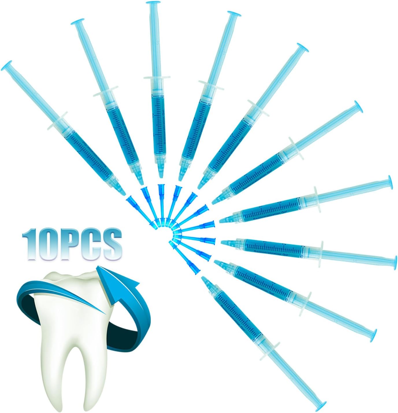 EZGO Remineralization Gel, Reducing Sensitivity After Teeth Whitening, Remineralizing and Desensitizing, Strengthening Enamel, 10 * 3ML Pack