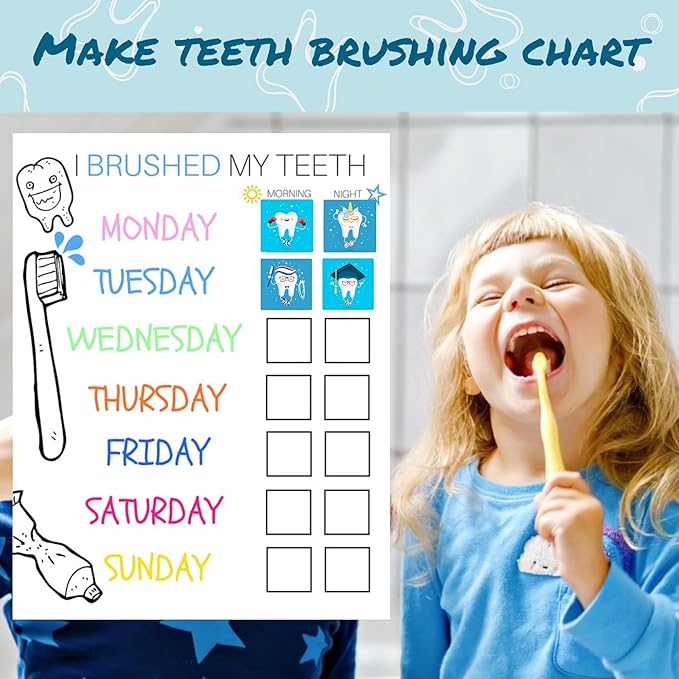 Dental Stickers - 320PCS Tooth & Teeth Hygiene Stickers for Kids, Dental Education, Brush Your Teeth Stickers, Dentist & I Lost a Tooth Rewards (320)