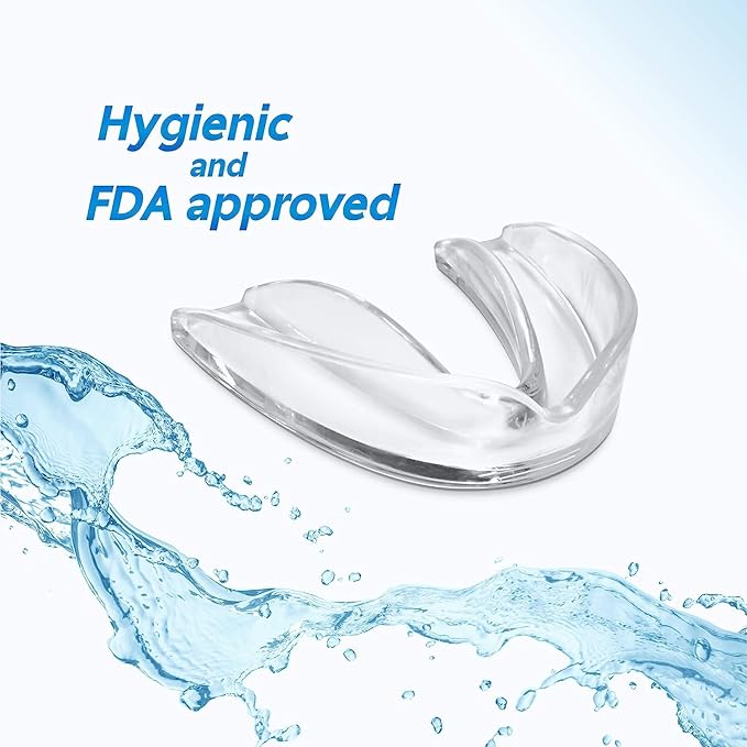 Mouthguard - One Size Fits All Premium Set of 6 BPA Free Moldable, Customizable and Trimmable Medical Grade Mouth Guard for Grinding Teeth Clenching Bruxism, Sport Athletic, Whitening Tray