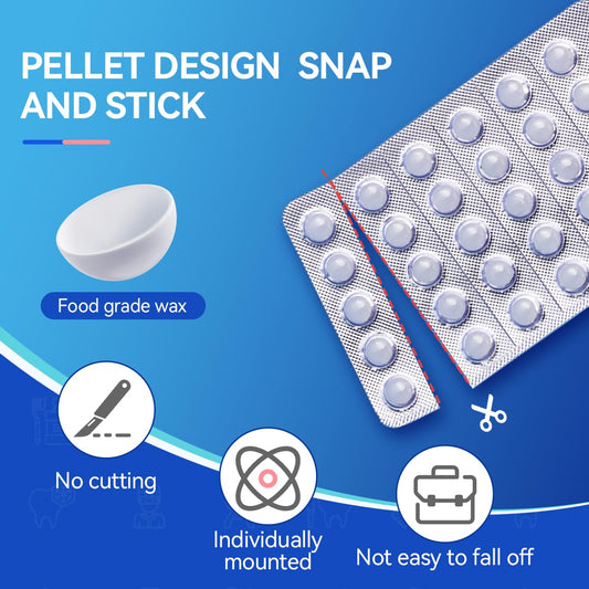 YANDY Orthodontic Wax for Braces,New Upqraded Bowl-Shape,Dental Wax,Pain Relief for Braces,90 Individually Packed, No Kneading Needed,Original Flavor,Braces Kit.