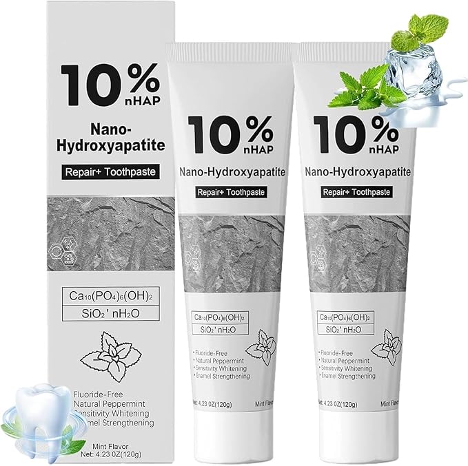 Hydroxyapatite Toothpaste SP-6 Probiotic Toothpaste Set for Enamel Protection and Tooth Strengthening Fresh Breath Gum Health Fluoride-Free whitening toothpasteToothpaste for Sensitive Teeth (1)