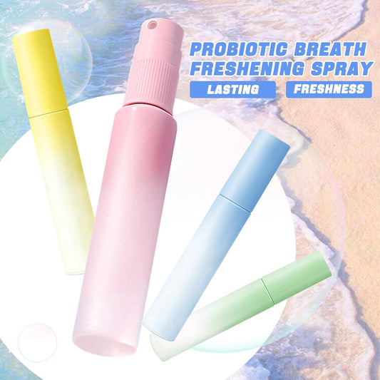 8PCS Breath Refresher,Multi-flavor Fresh Breath Spray for Oral Care,Portable Dry Mouth Spray,Refreshing Mouth Freshener for All Ages,Natural Fresh Oral Spray for Bad Breath