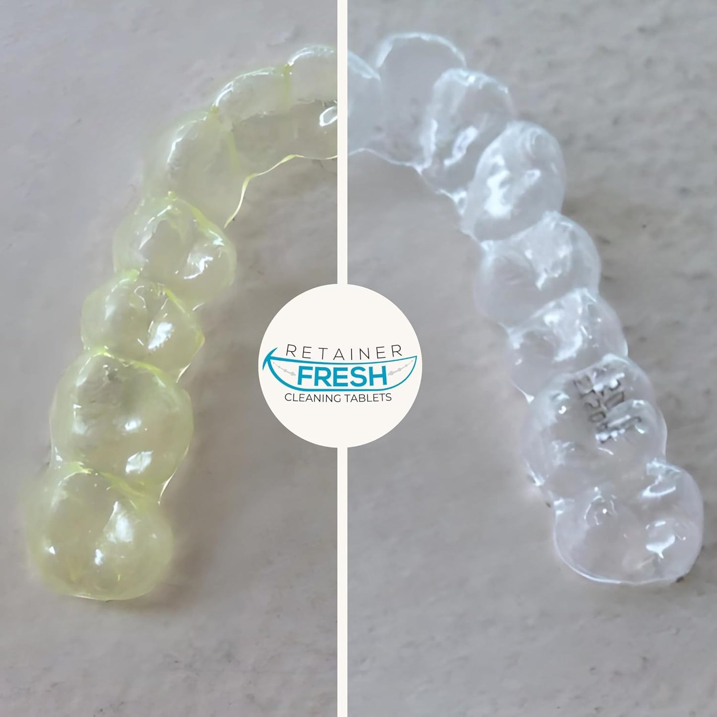 Retainer Cleaning Kit & Tablets - 36 Tablets 1 Month Supply Retainer Fresh, Brite, and Stain-Free - Retainer Cleaner Tablet, Mouth Guard, Dentures, Aligners