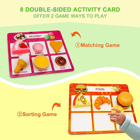 Montessori Sorting Game - Sorting Toys for Toddlers 3-5,Sensory Toys for Kids,Fine Motor Montessori Preschool Classroom Education Toys for Toddlers 3-4 Year
