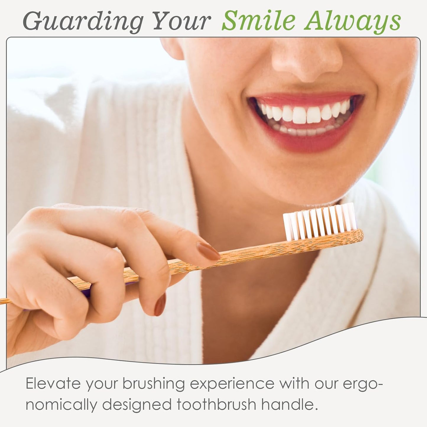 Navona 30 PCS Bamboo Toothbrushes Pack, BPA Free Medium Soft Bristles Toothbrushes for Adults, Eco-Friendly Natural Wooden Toothbrush Bulk, Box of Two Reusable Travel Toothbrush