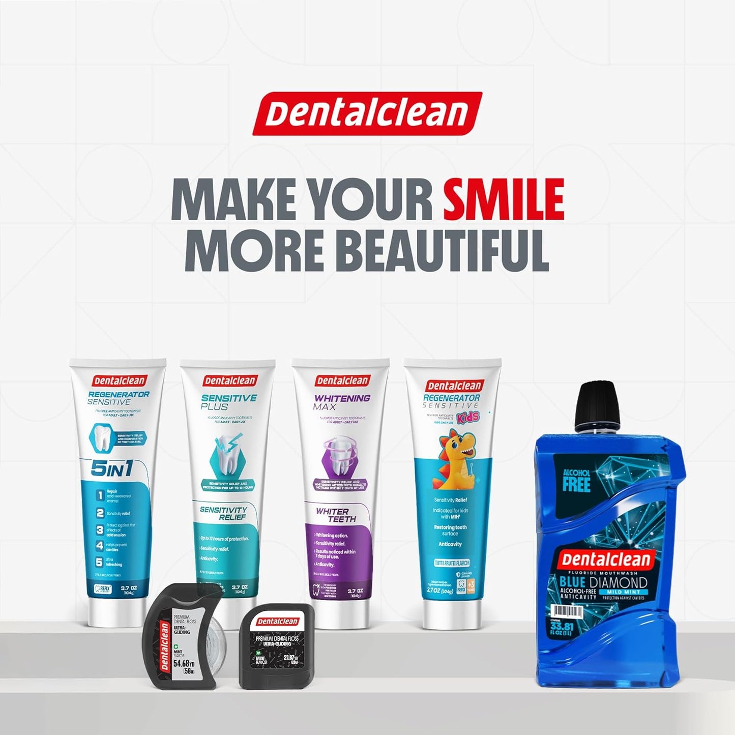 Pack of 3 Gel Toothpastes for Children with MIH - Molar Incisor Hypomineralization - Tutti-Frutti Natural, Enamel Regeneration and Sensitivity Relief, 3.7 oz 104g