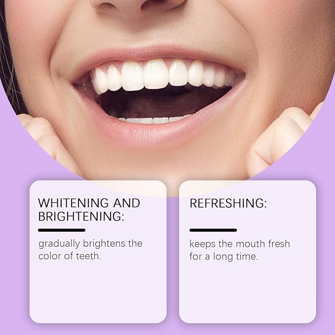 2025 New Whitening Purple Toothpaste,3X White Brilliance Toothpaste, Fluoride-Free Teeth Whitening,Tooth Stain Removal Colour Corrector (2)